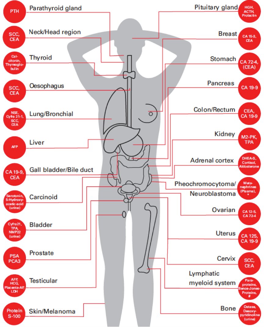 Tumor Markers Differential Diagnosis - Medical Institution